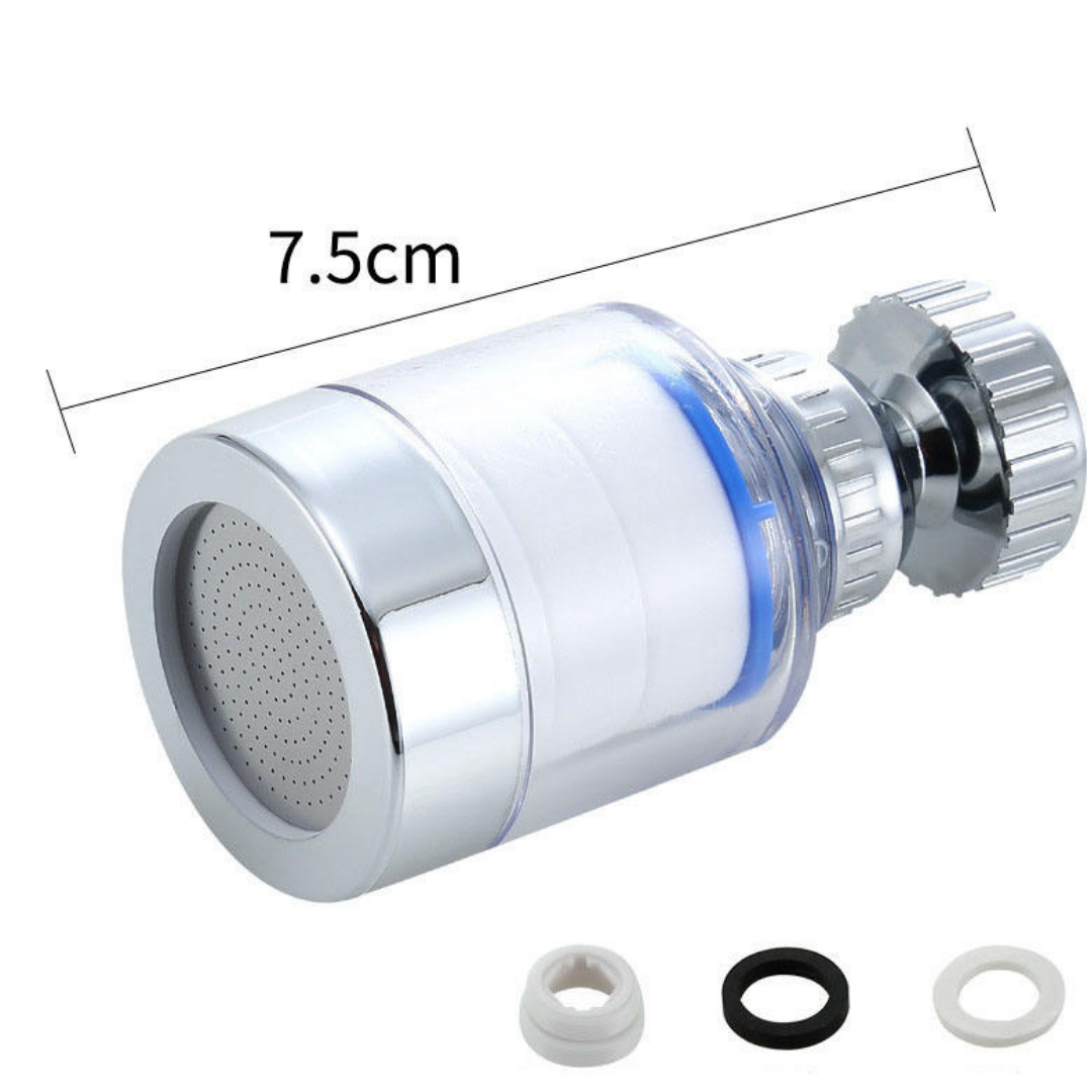 Filtreli Su Arıtmalı Musluk Ucu – Su Tasarruflu & Krom Kaplama