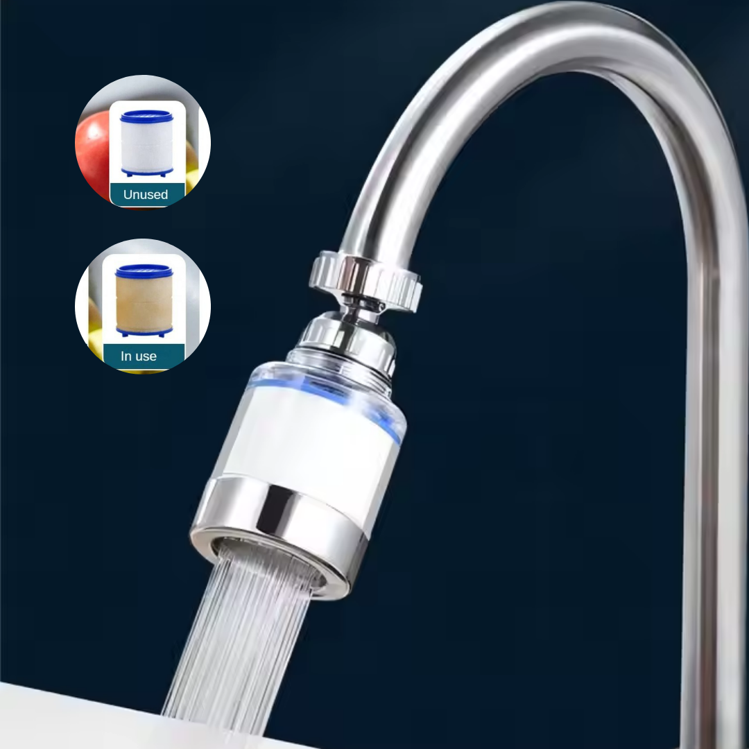 Filtreli Su Arıtmalı Musluk Ucu – Su Tasarruflu & Krom Kaplama
